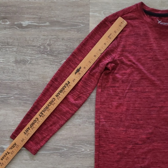 Boy's Maroon Old Navy Active Go-Dry Shirt L 10/12 - Picture 5 of 6